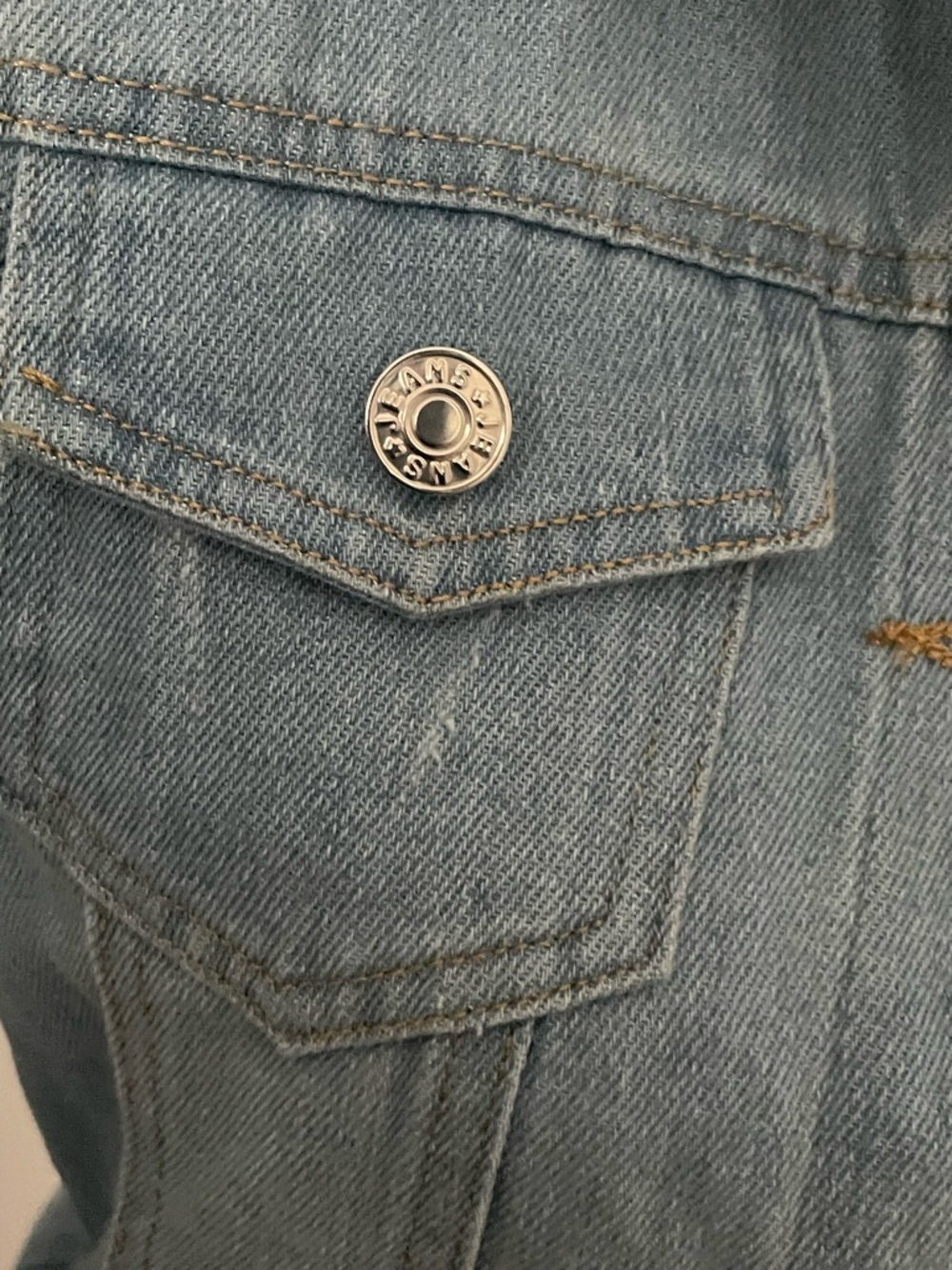 Taylor Swift Denim Jacket NWT Patches Graphic Blue Size L Swiftie - Picture 7 of 7